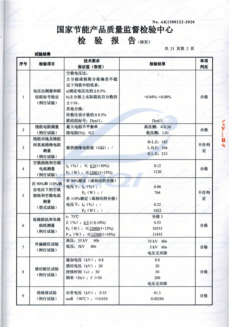高低压试验报告-S11-1250望江望江望江油浸式变压器-2.jpg